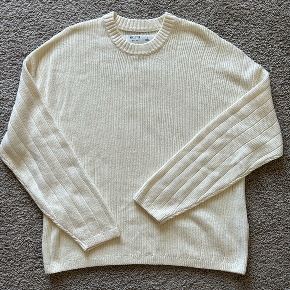 Hollister Sweaters - Hollister Boxy Crew Sweater Cream